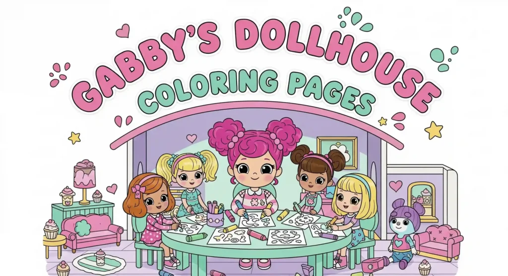 Free Gabby’s Dollhouse Coloring Pages – Printable Fun for Kids
