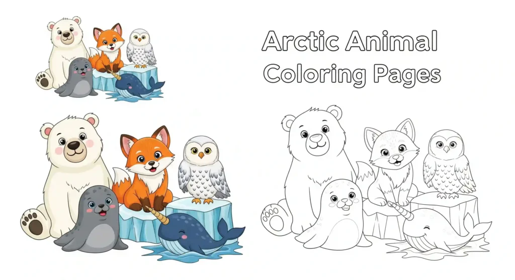 Free Arctic Animal Coloring Pages for Kids – Fun & Educational Printables