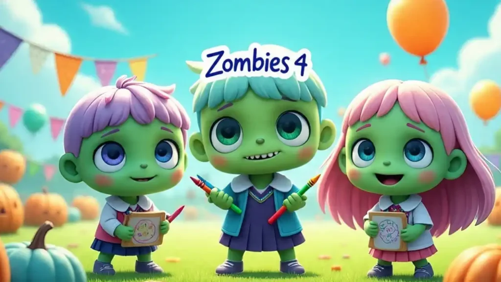 Free Printable Zombies 4 Coloring Pages for Kids (2025)