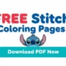 Free Stitch Coloring Pages – Download Printable PDF for Kids