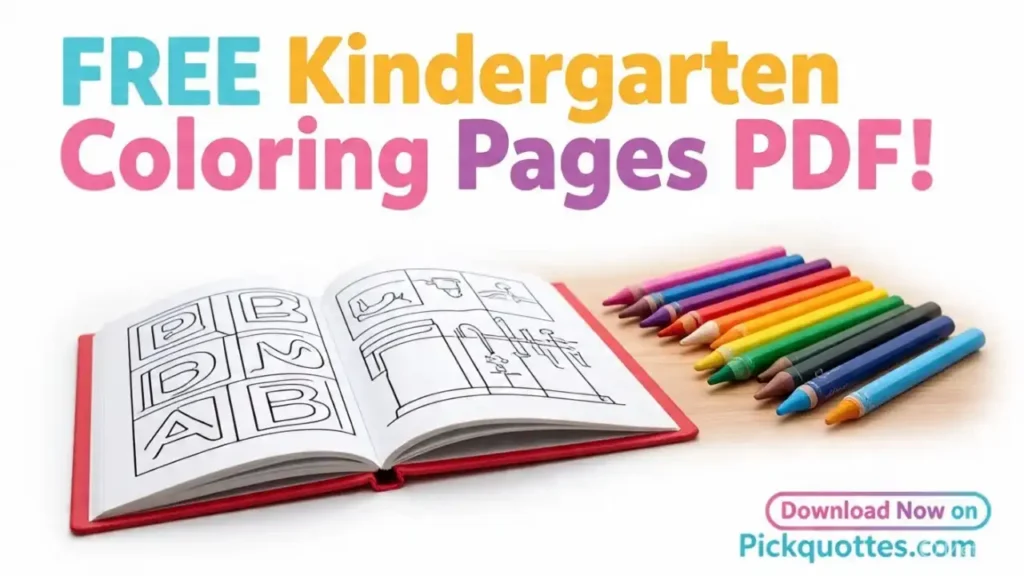 Free Kindergarten Coloring Pages – Printable PDF for Kids
