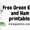Free Green Eggs and Ham coloring pages for kids