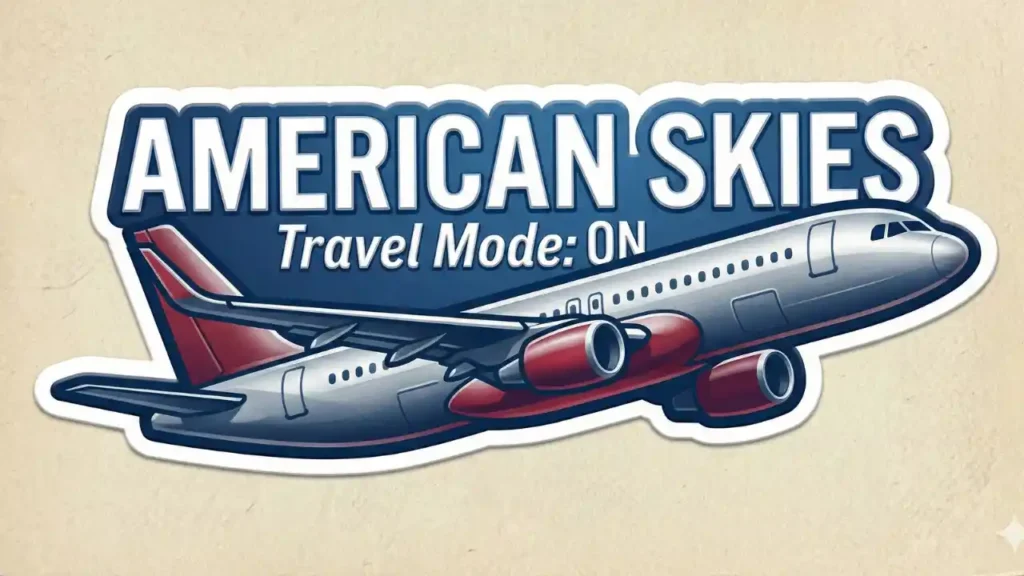 American Airlines Travel Stickers – Fly in Style | AryaSticker
